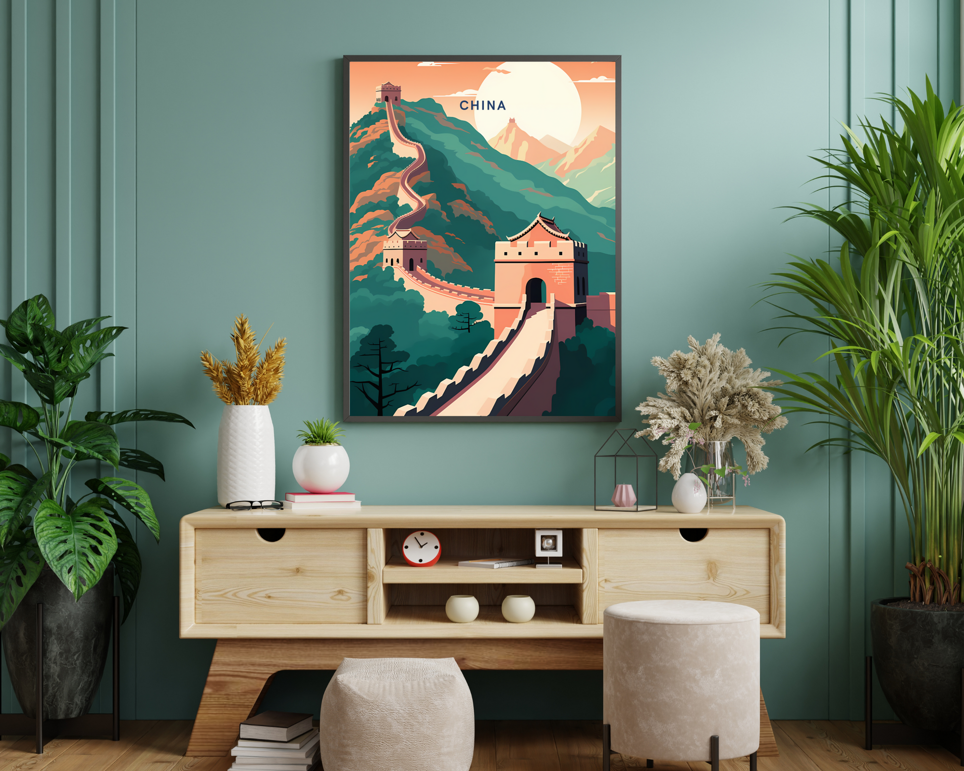 China Great Wall Travel Poster Print - Pitchers Design