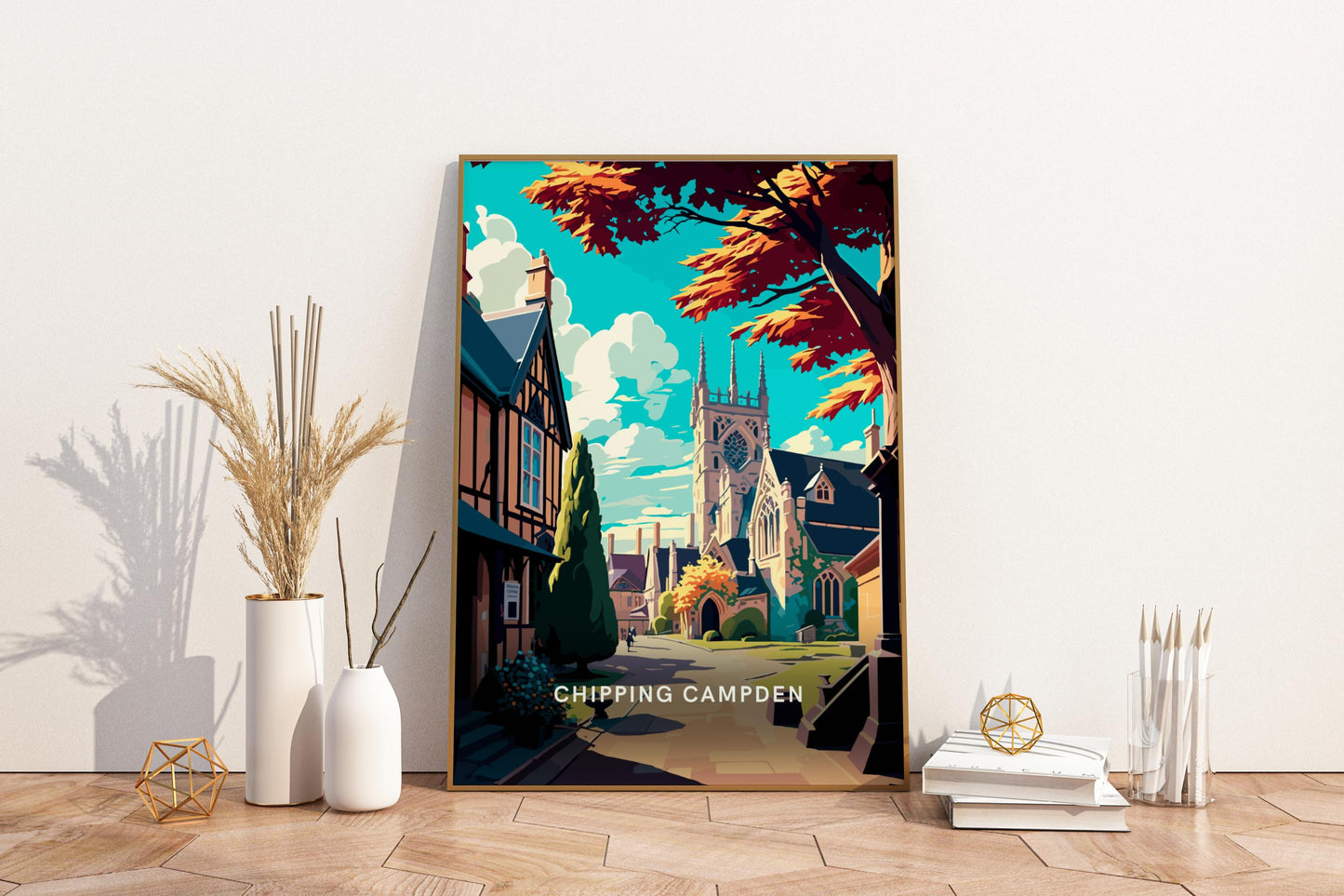 Chipping Campden England UK Travel Print Poster - Pitchers Design