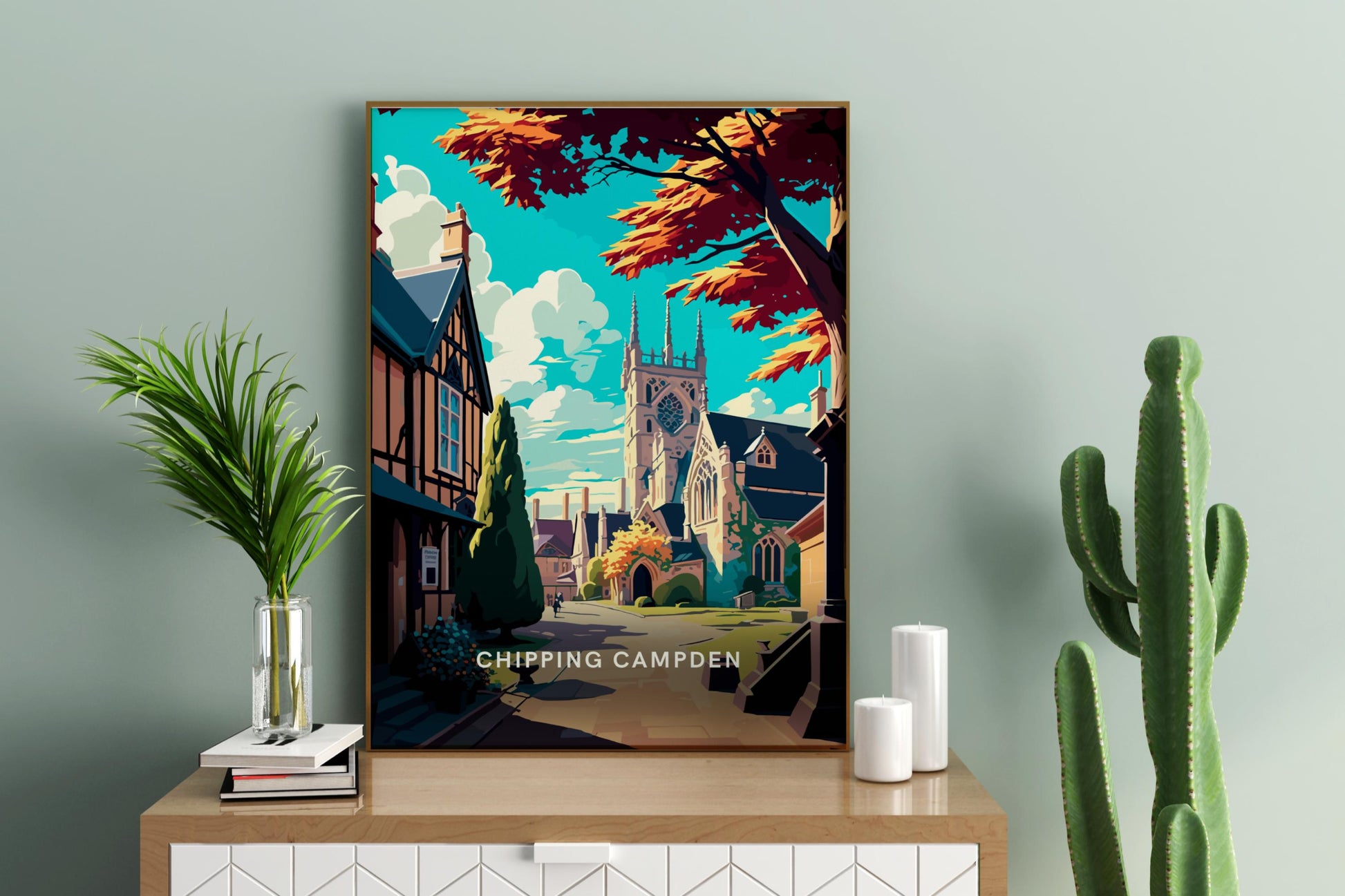 Chipping Campden England UK Travel Print Poster - Pitchers Design