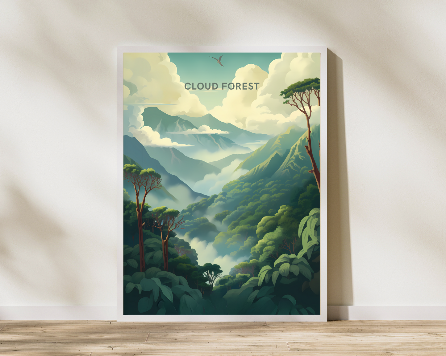 Cloud Forest Costa Rica Travel Poster Print - Pitchers Design