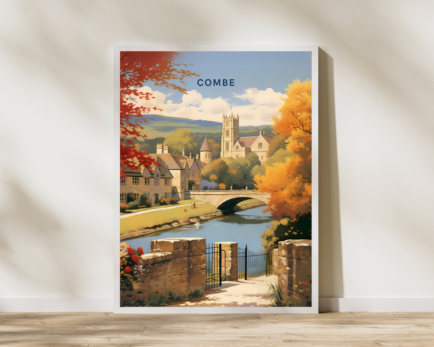 Combe England Travel Poster Print - Pitchers Design