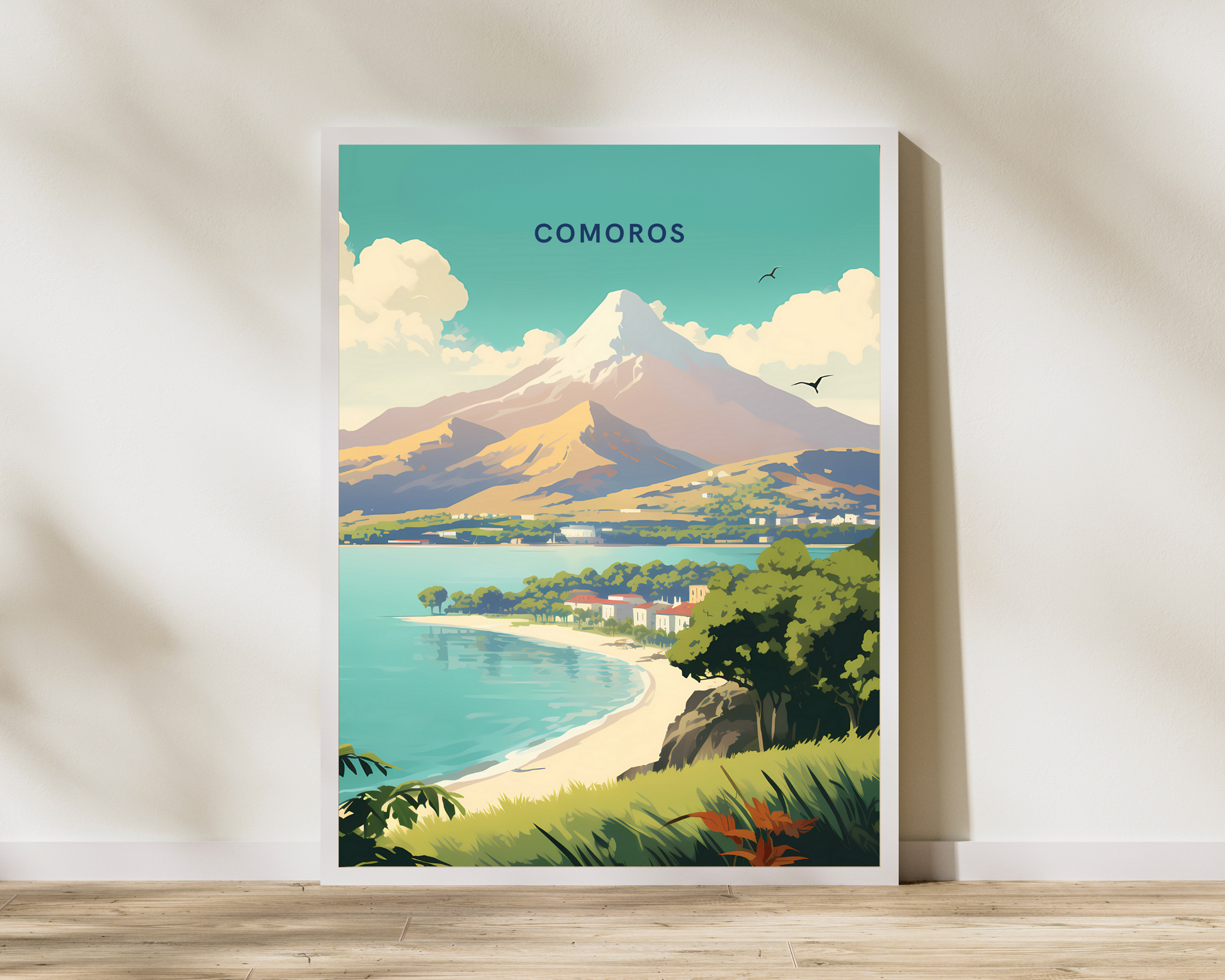 Comoros East Africa Travel Poster Print - Pitchers Design