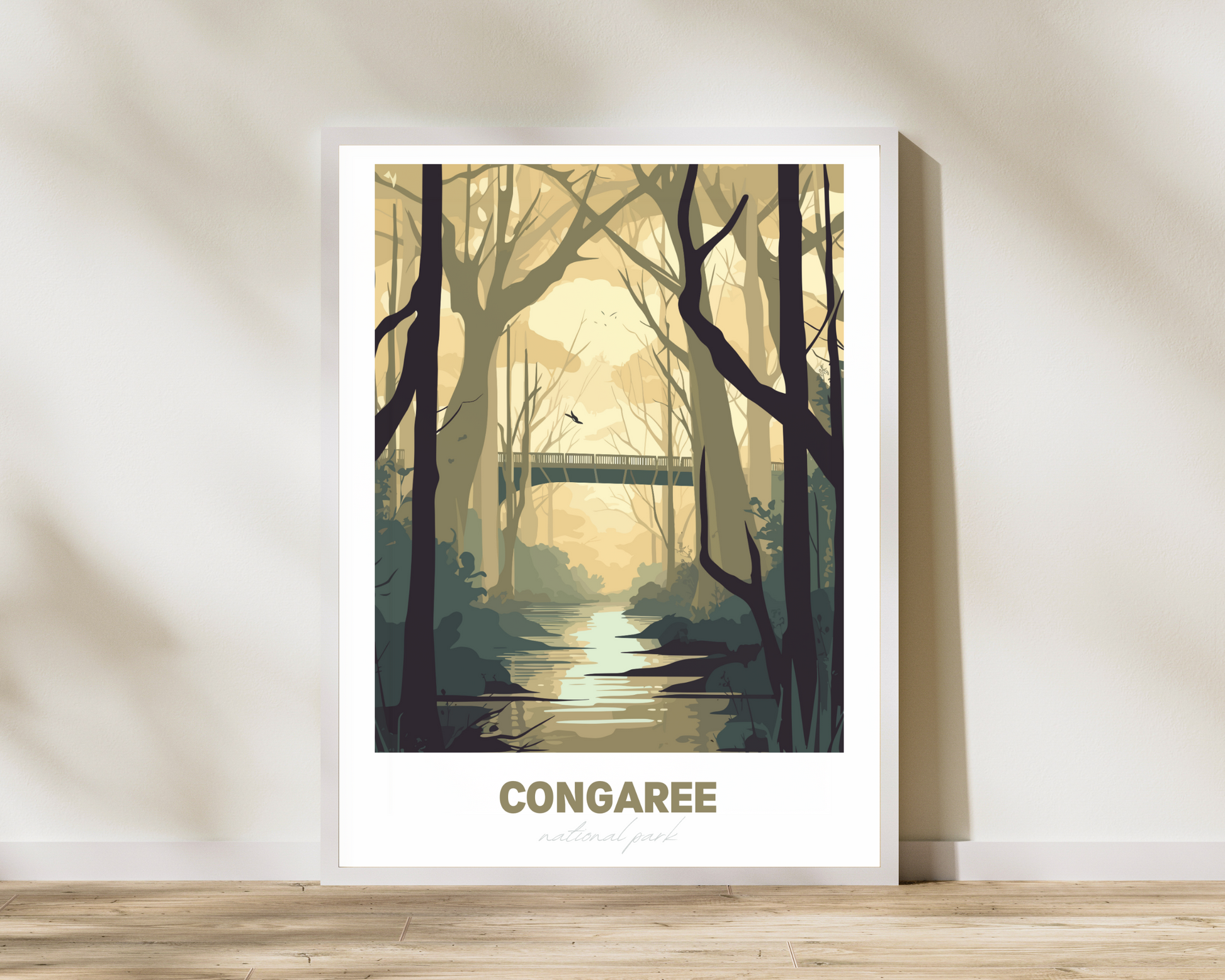 Congaree National Park Travel Poster Print - Pitchers Design