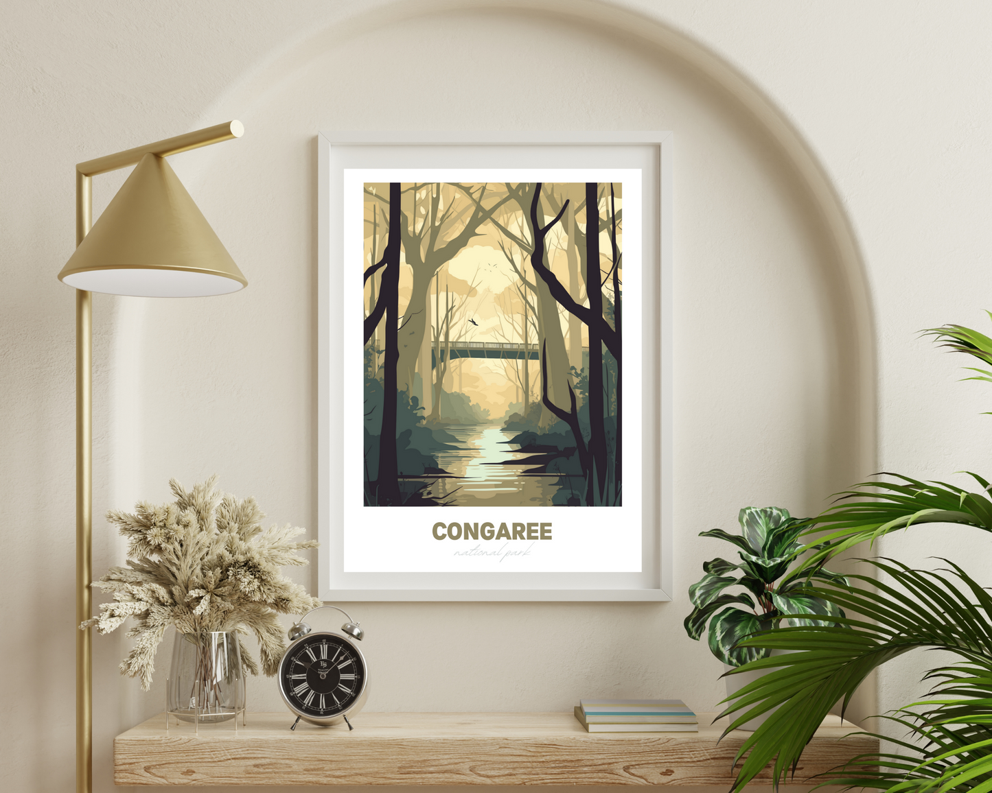 Congaree National Park Travel Poster Print - Pitchers Design