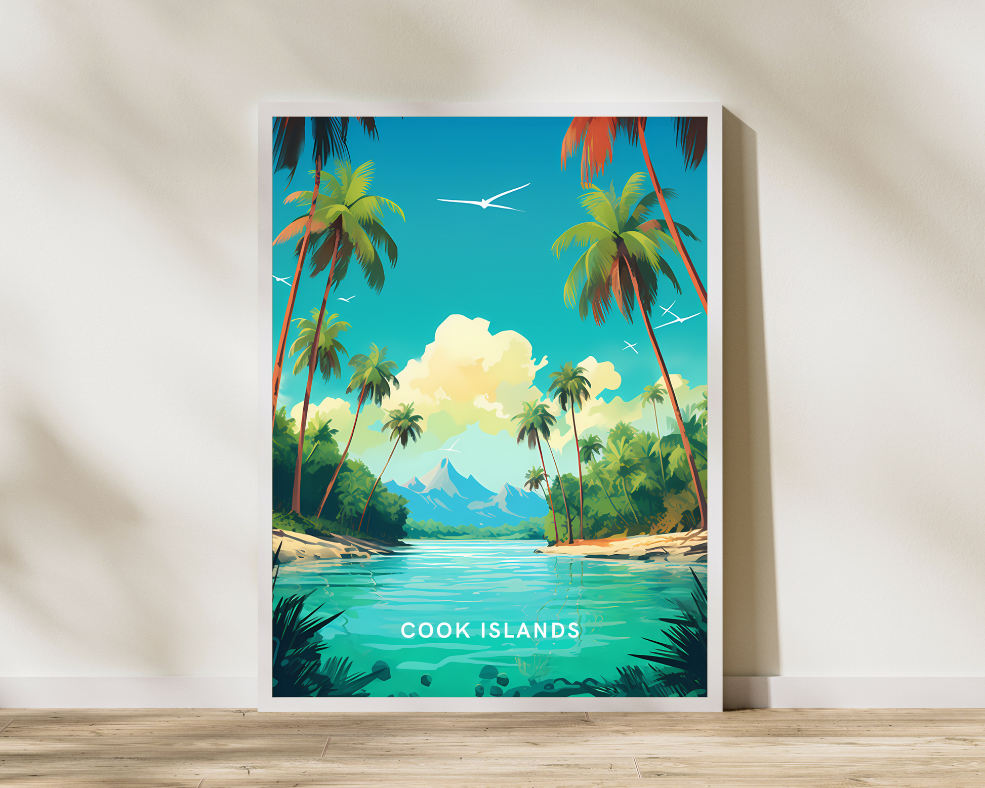 Cook Islands Travel Poster Print - Pitchers Design