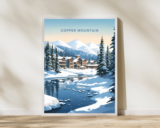 Copper Mountain Colorado Travel Poster Print - Pitchers Design