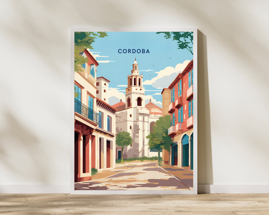 Córdoba Spain Travel Poster Print - Pitchers Design