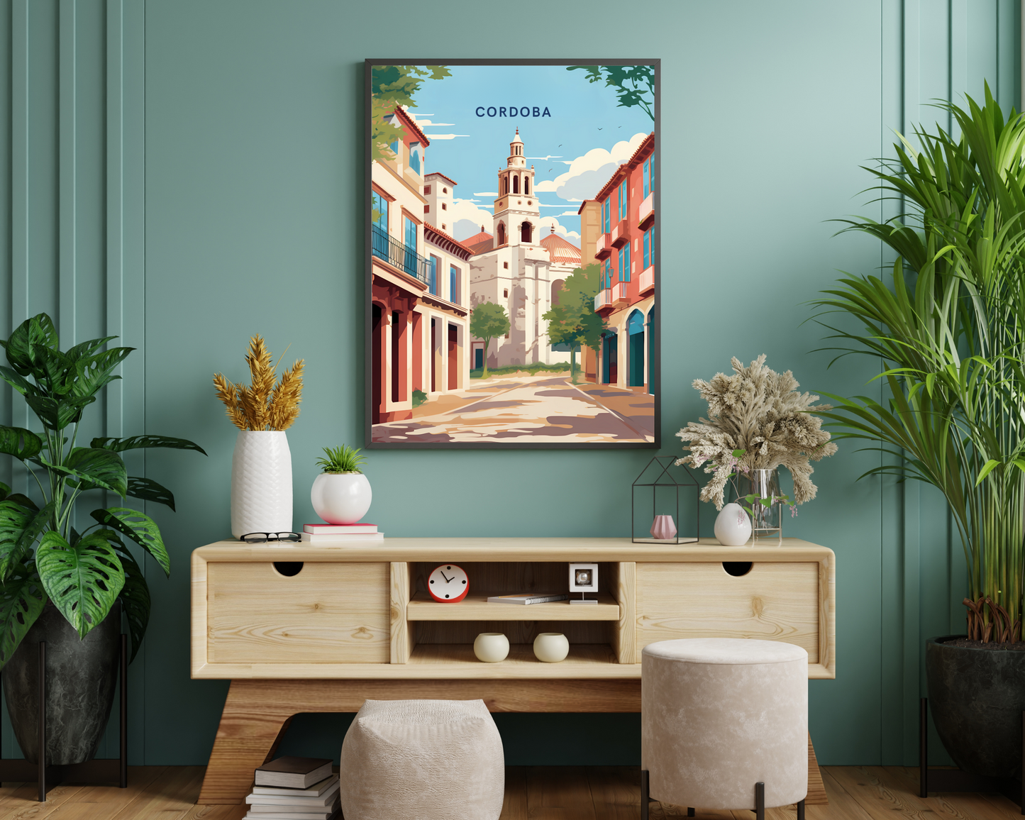 Córdoba Spain Travel Poster Print - Pitchers Design