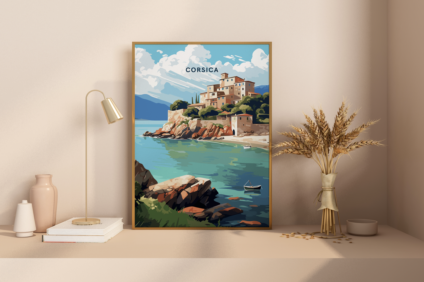 Corsica France Travel Print Poster