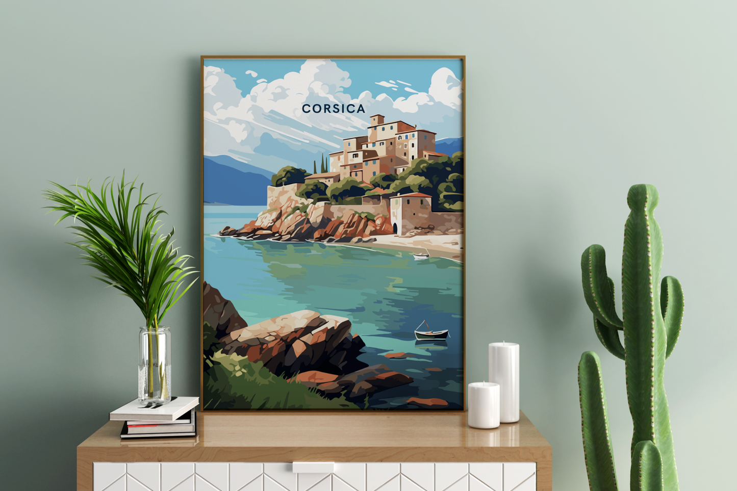 Corsica France Travel Print Poster