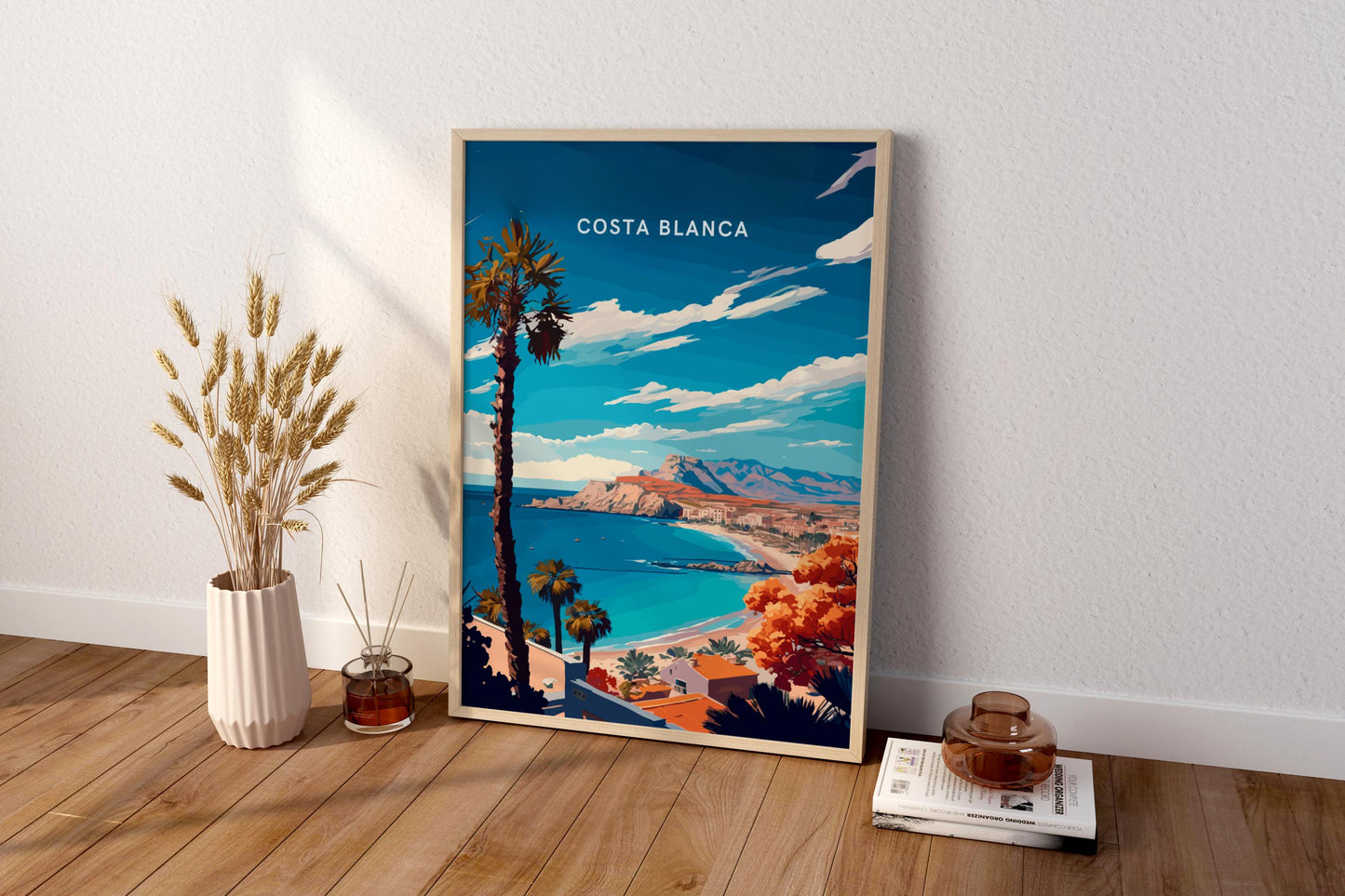 Costa Blanca Spain Travel Print Poster