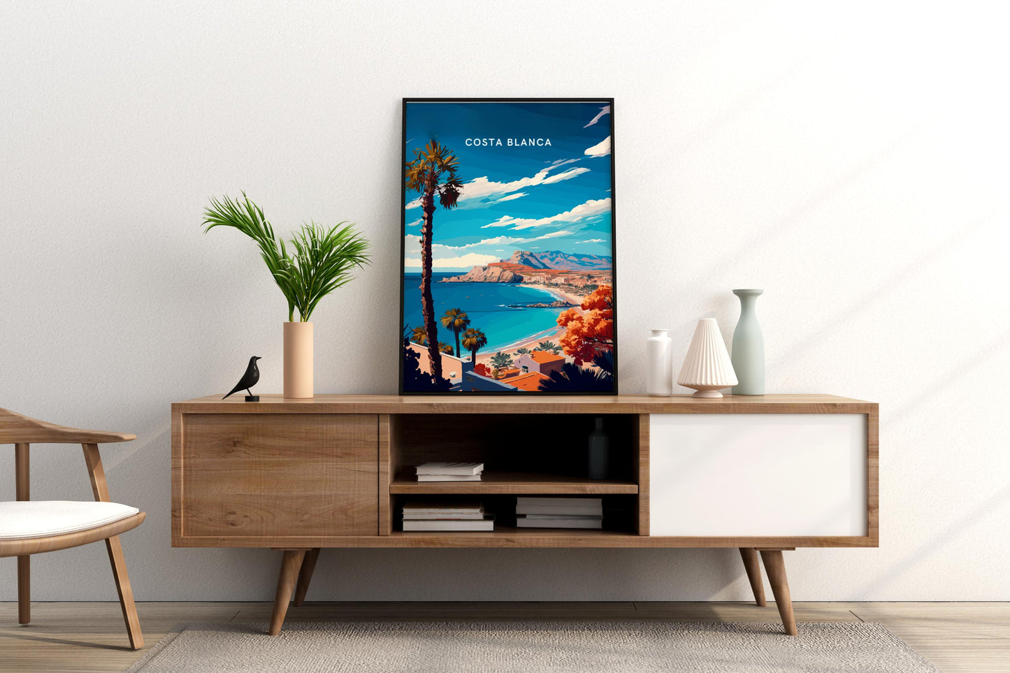 Costa Blanca Spain Travel Print Poster