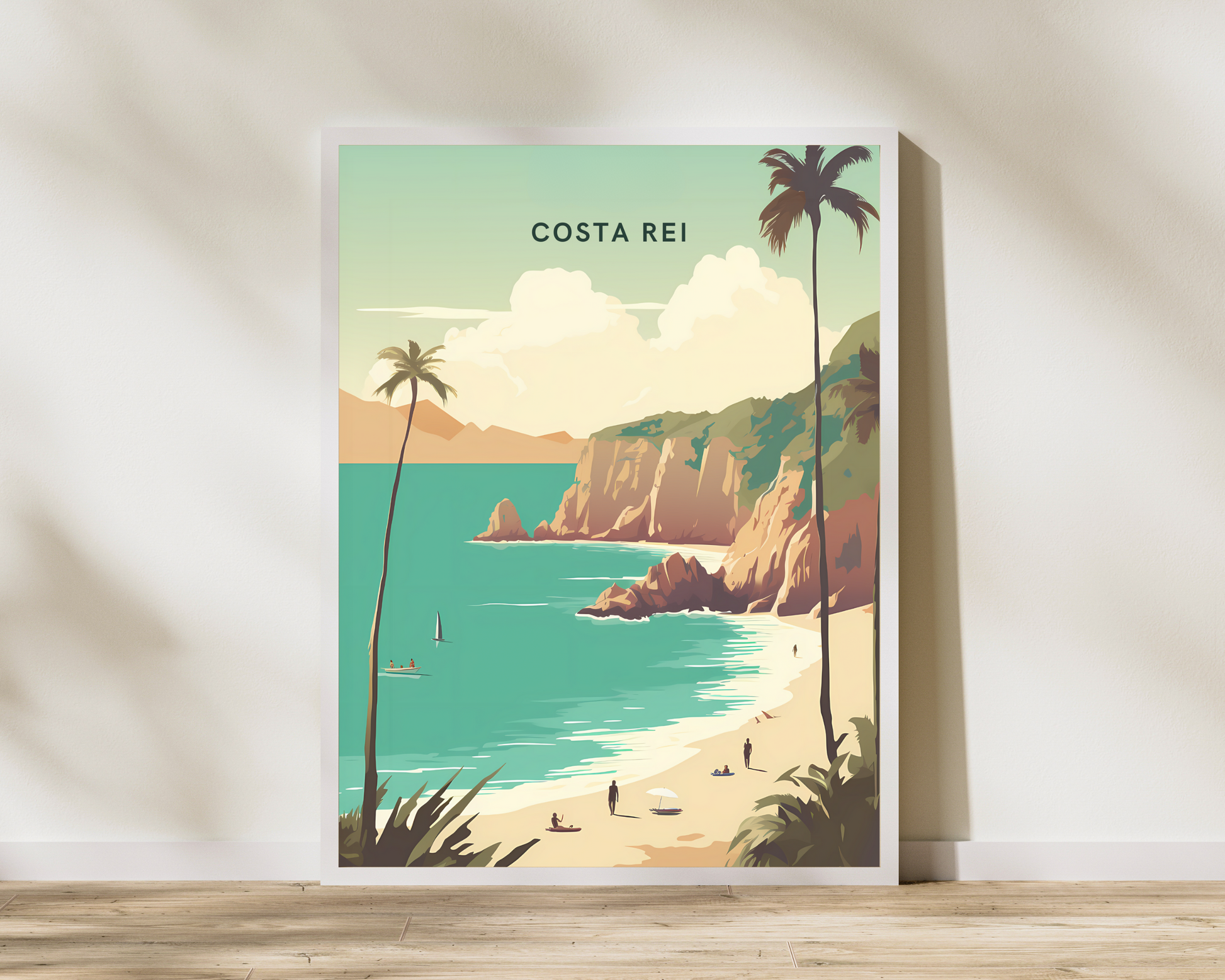 Costa Rei Sardinia Italy Travel Poster Print - Pitchers Design