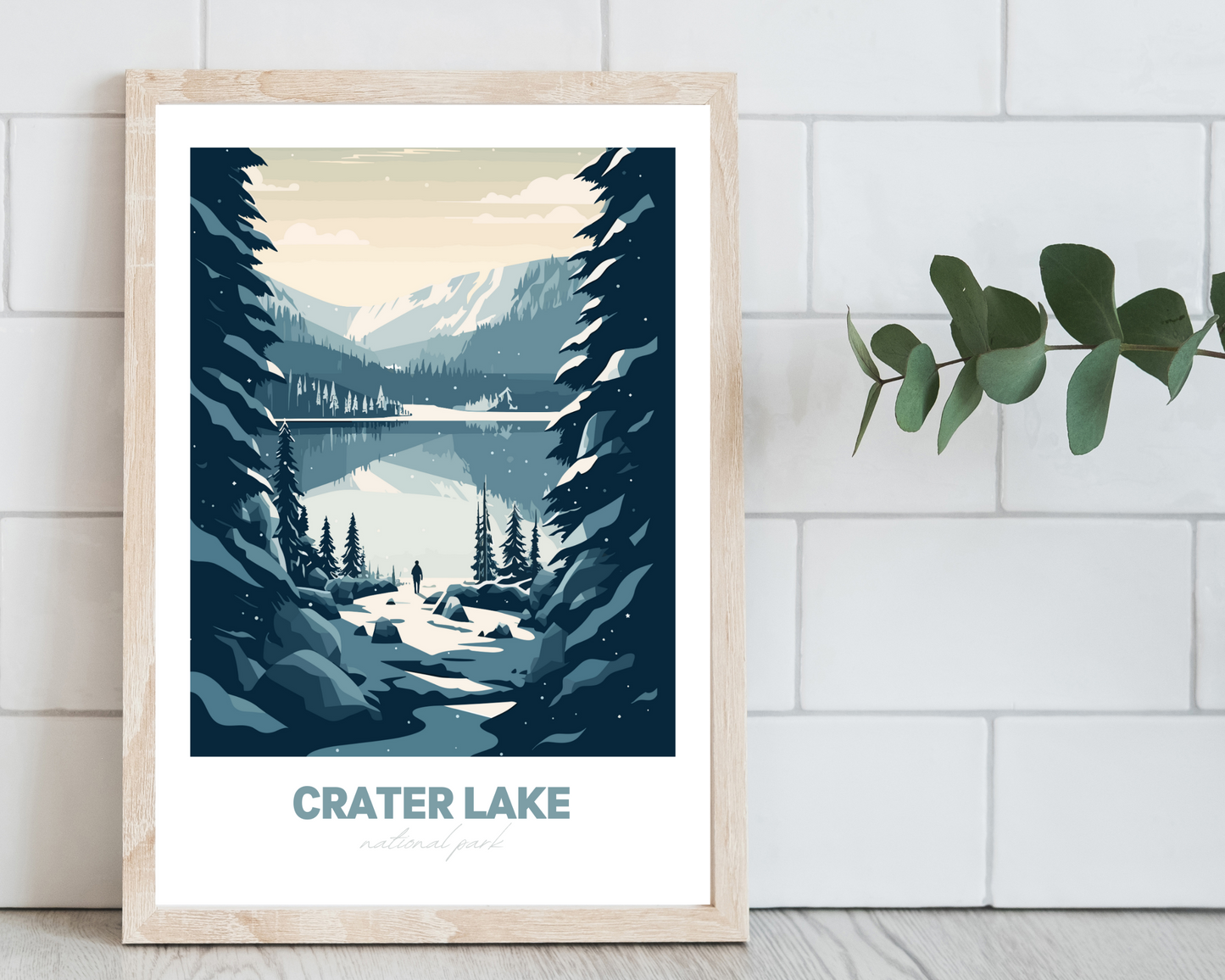 Crater Lake National Park Travel Poster Print - Pitchers Design