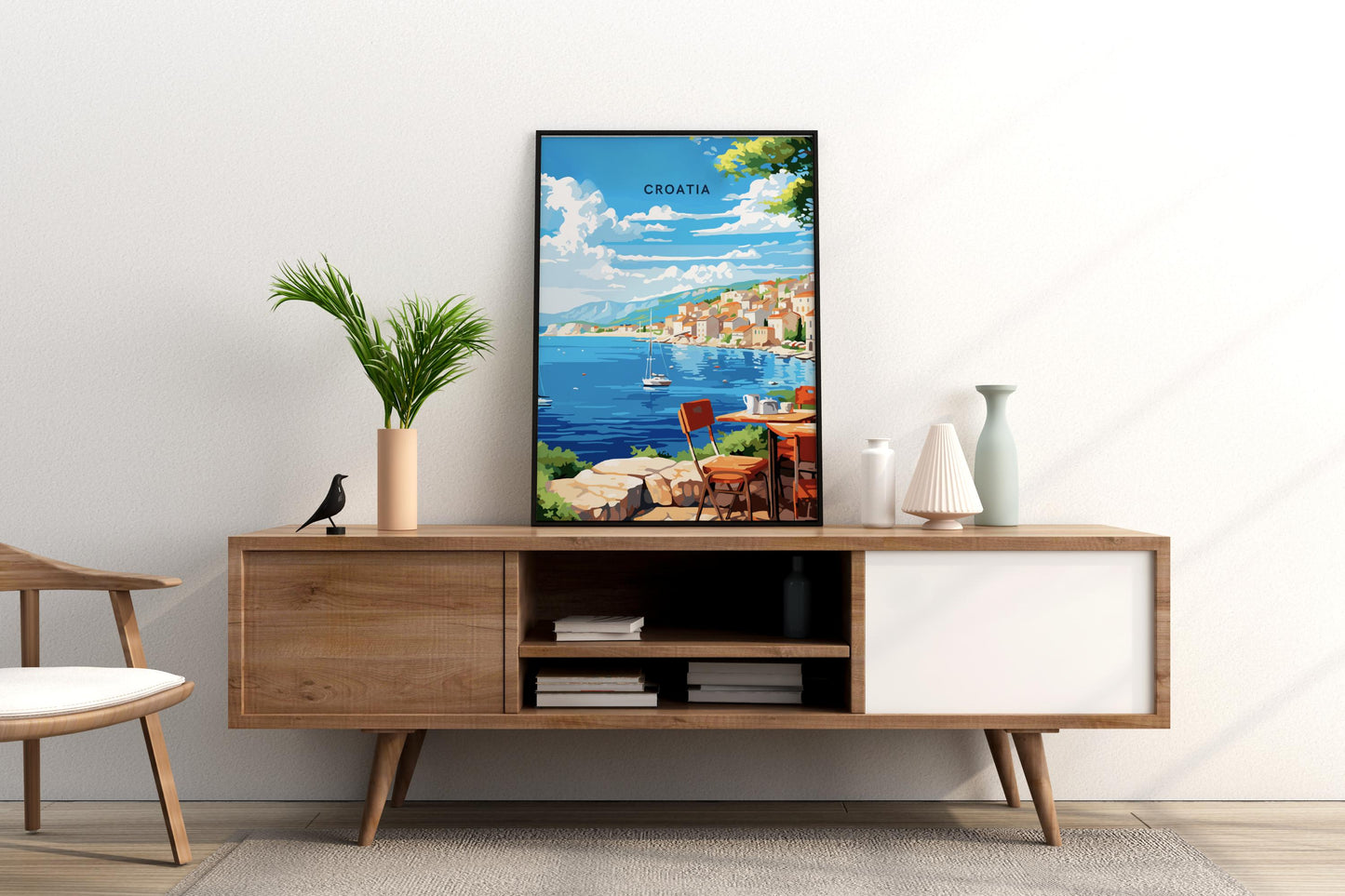 Croatia Travel Print Poster - Pitchers Design