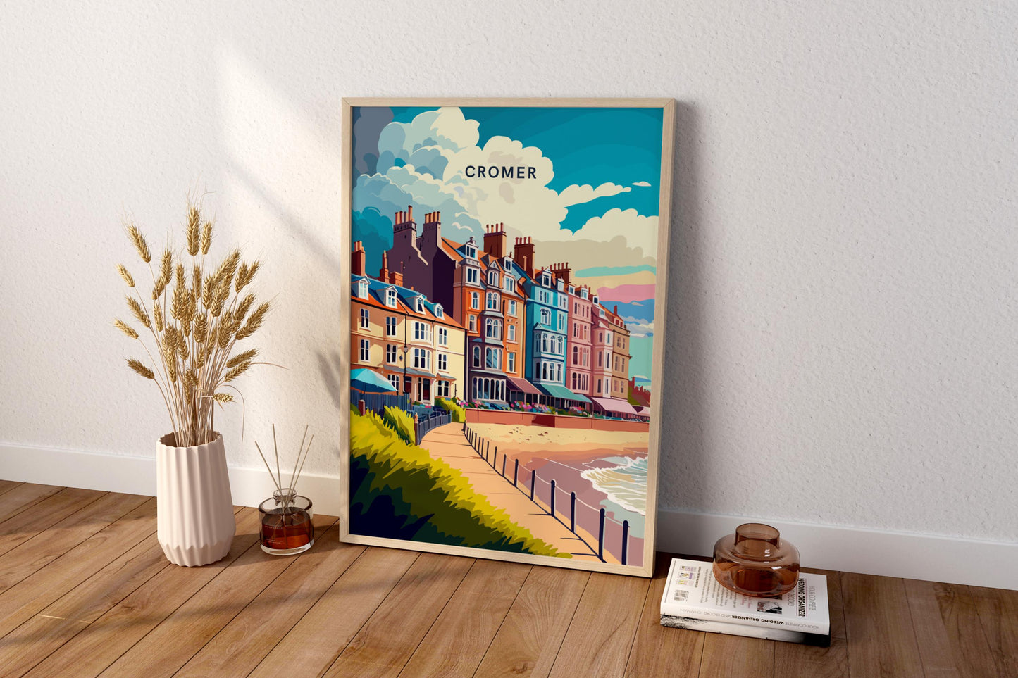 Cromer England UK Travel Print Poster - Pitchers Design