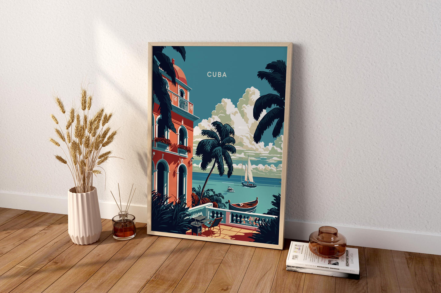 Cuba Travel Print Poster - Pitchers Design