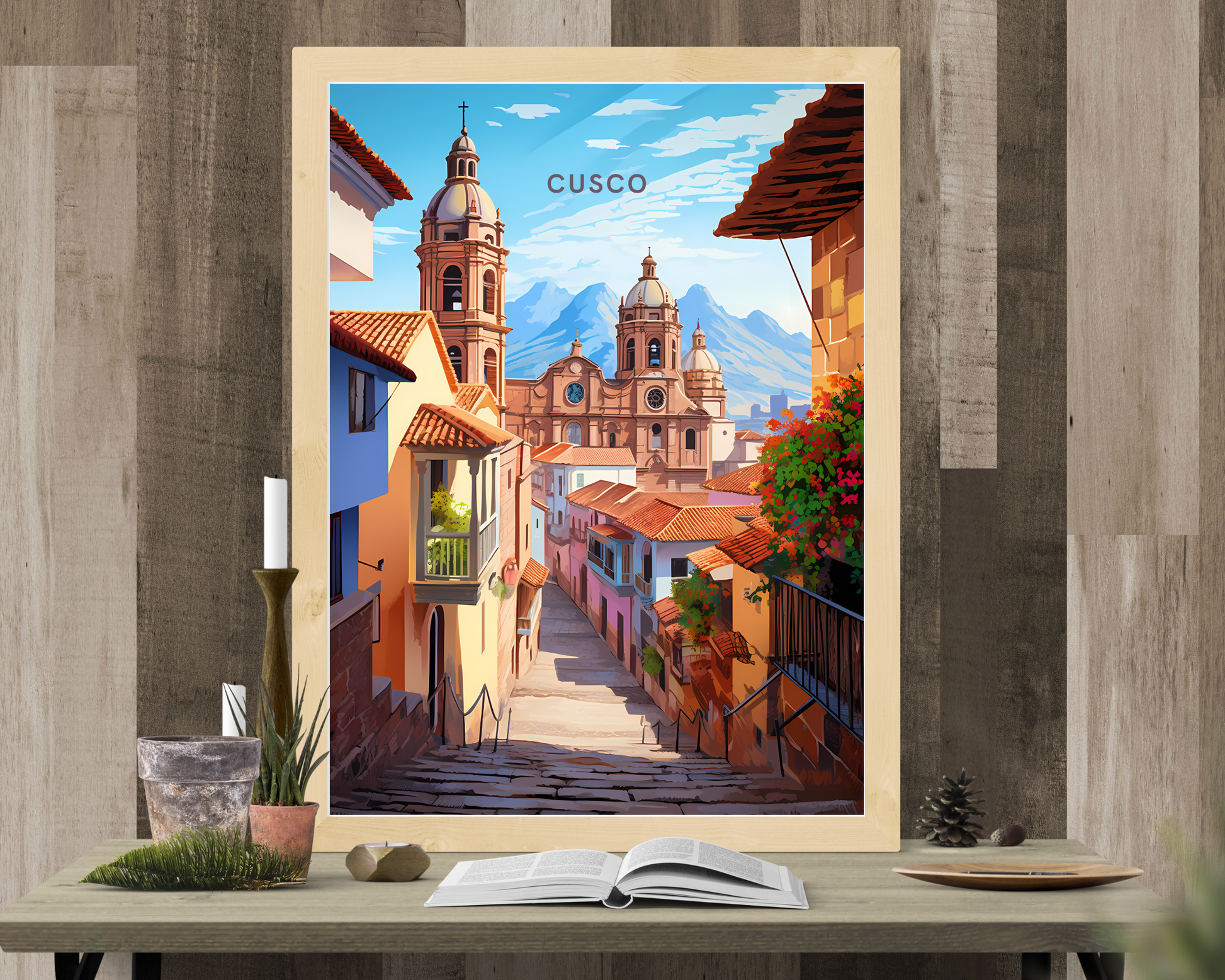 Cusco Peru Travel Poster Print - Pitchers Design