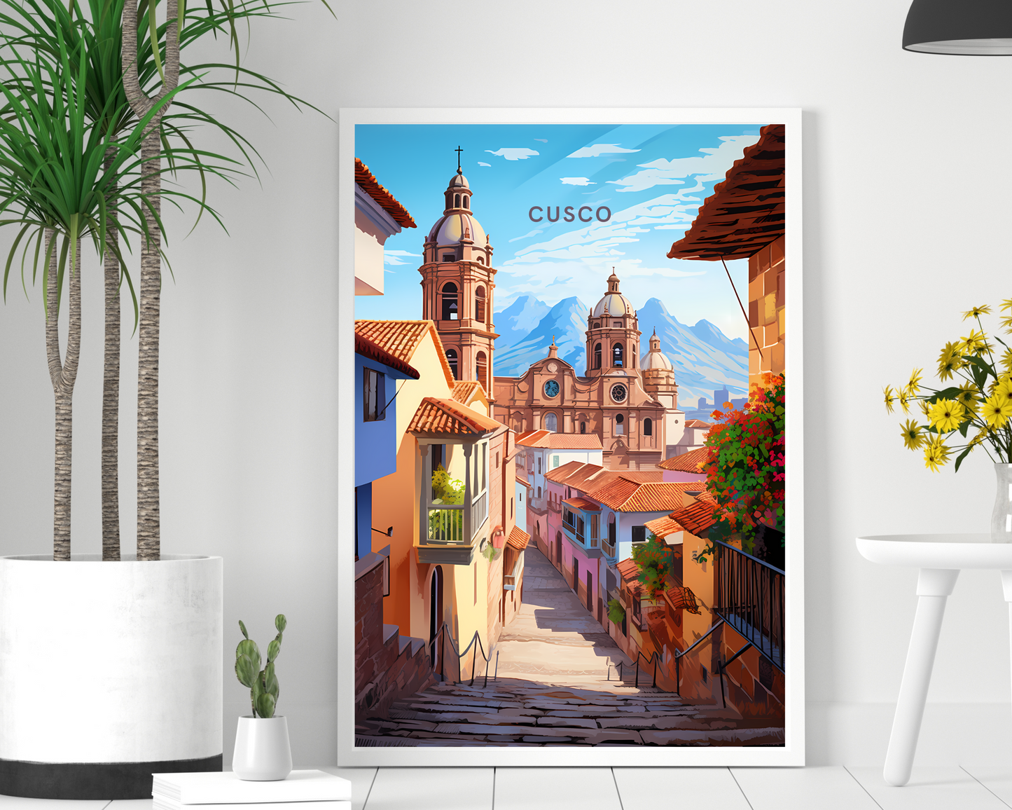 Cusco Peru Travel Poster Print - Pitchers Design