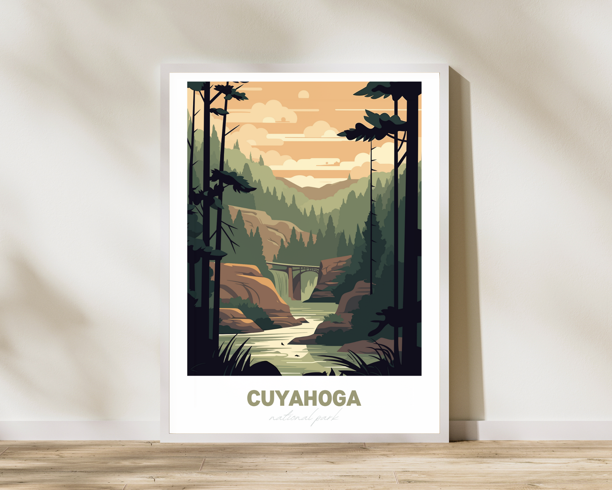 Cuyahoga National Park Travel Poster Print - Pitchers Design