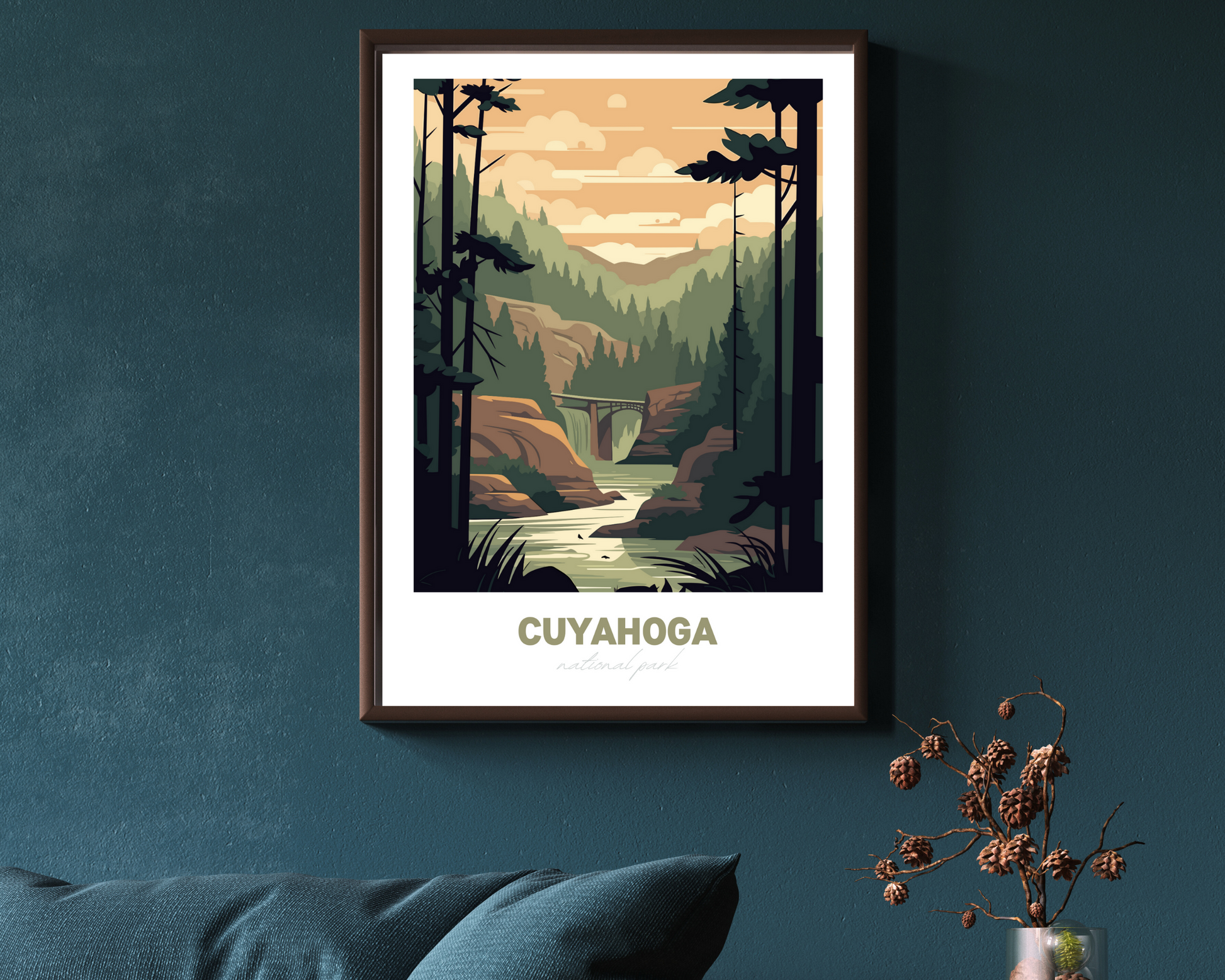 Cuyahoga National Park Travel Poster Print - Pitchers Design