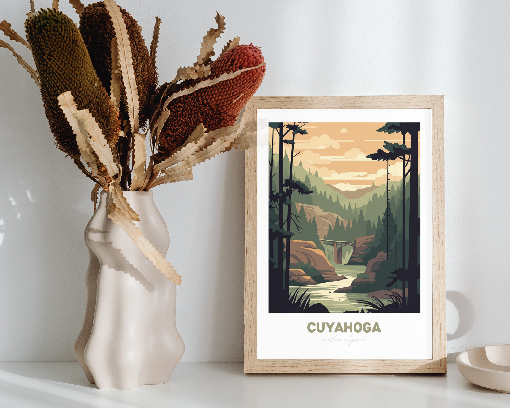 Cuyahoga National Park Travel Poster Print - Pitchers Design