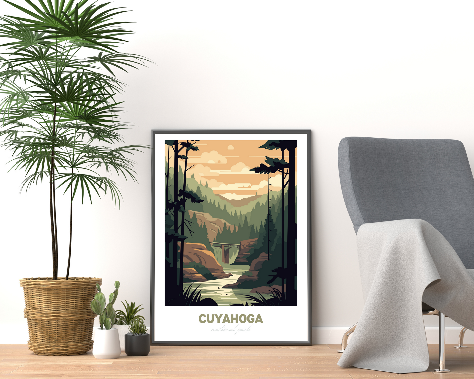 Cuyahoga National Park Travel Poster Print - Pitchers Design