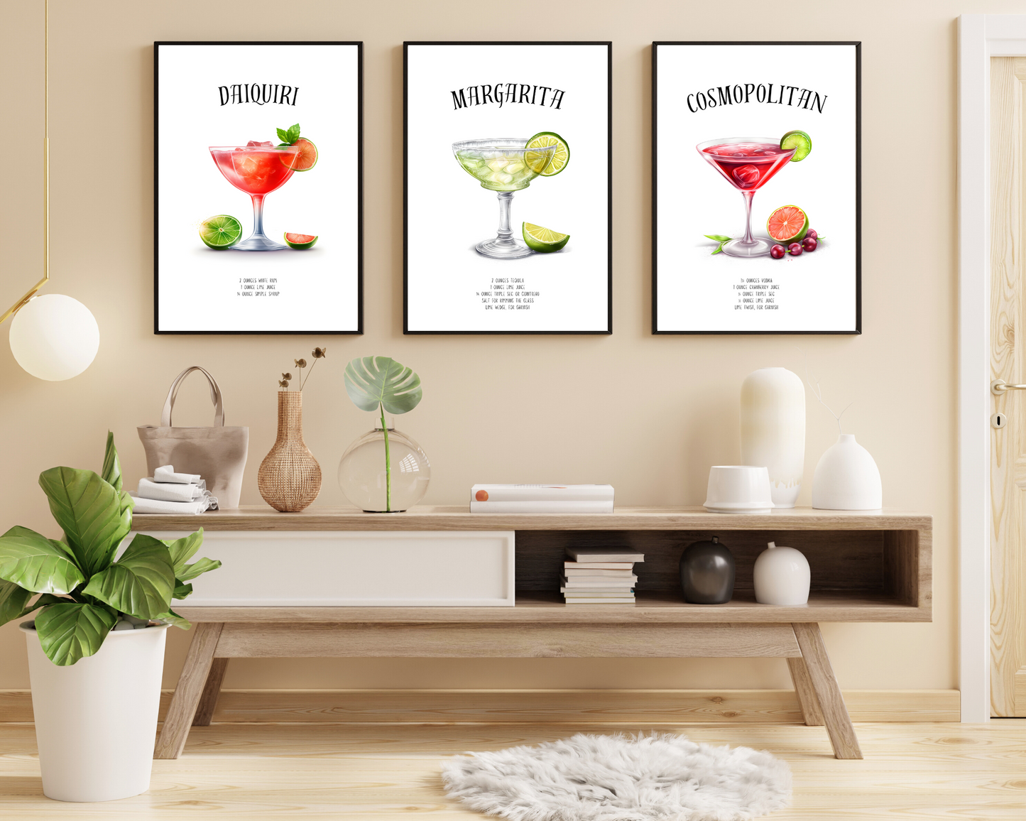 Margarita Cocktail Poster Print - Pitchers Design