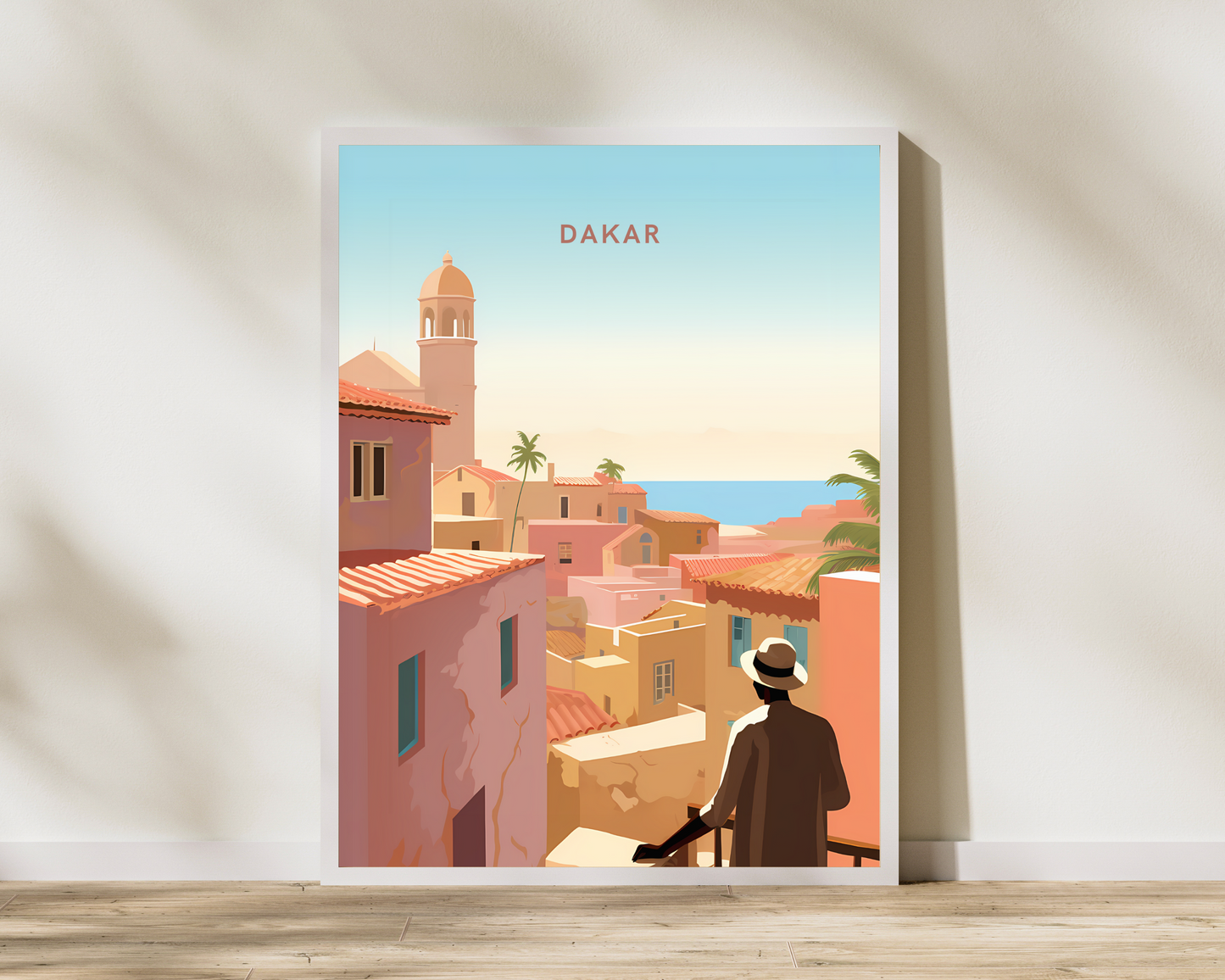 Dakar Senegal Africa Travel Poster Print - Pitchers Design