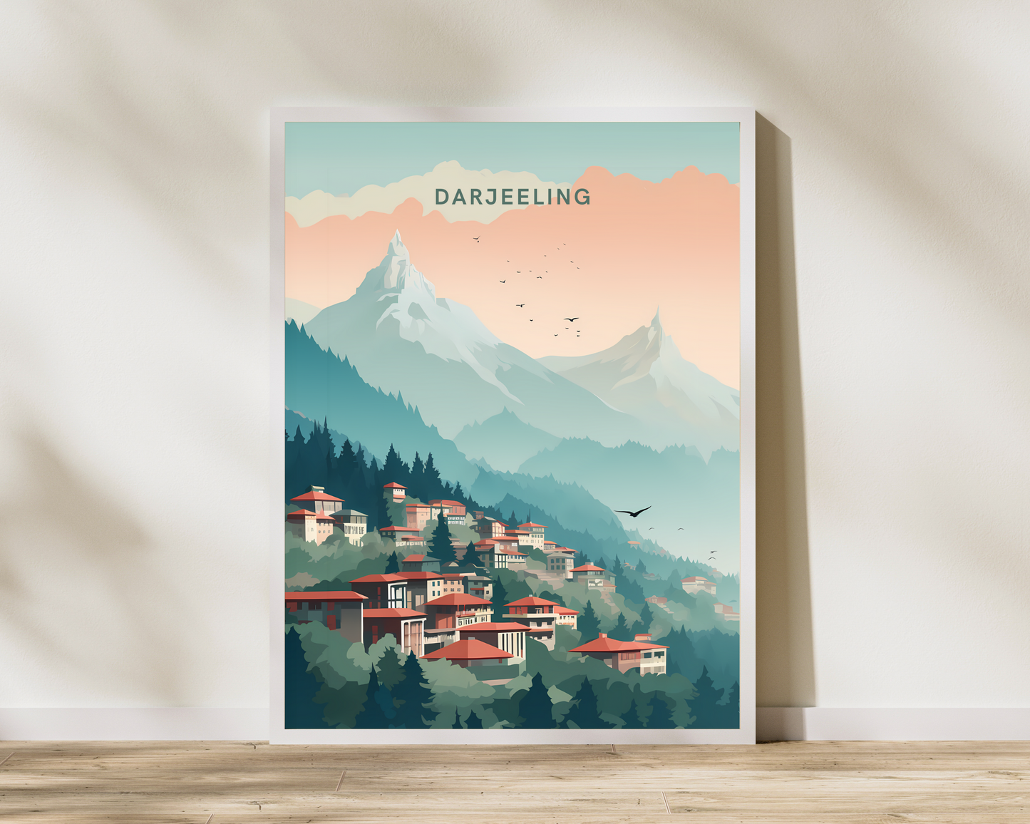 Darjeeling India Himalayas Travel Poster Print - Pitchers Design