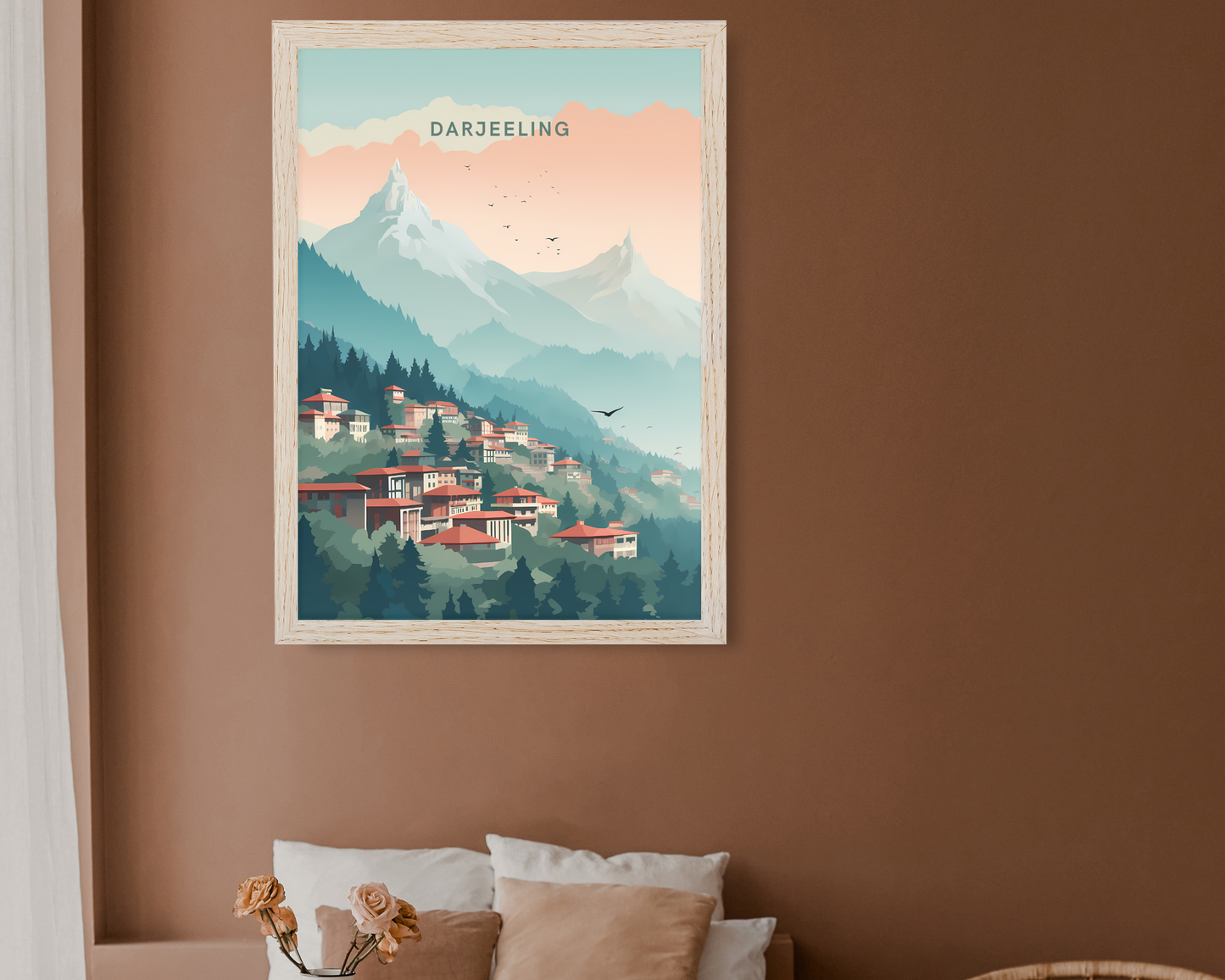 Darjeeling India Himalayas Travel Poster Print - Pitchers Design