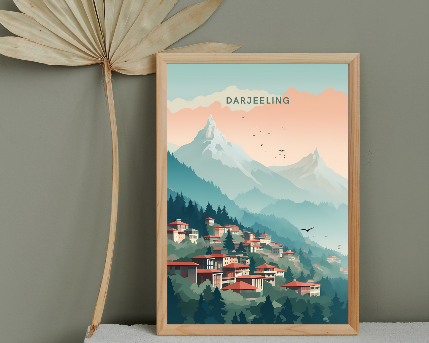 Darjeeling India Himalayas Travel Poster Print - Pitchers Design