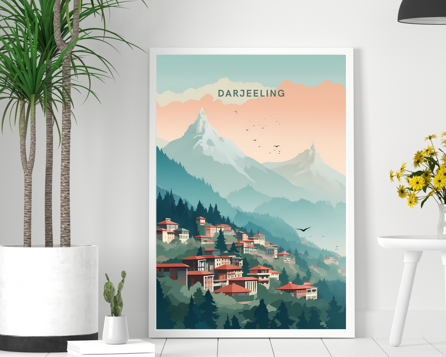 Darjeeling India Himalayas Travel Poster Print - Pitchers Design