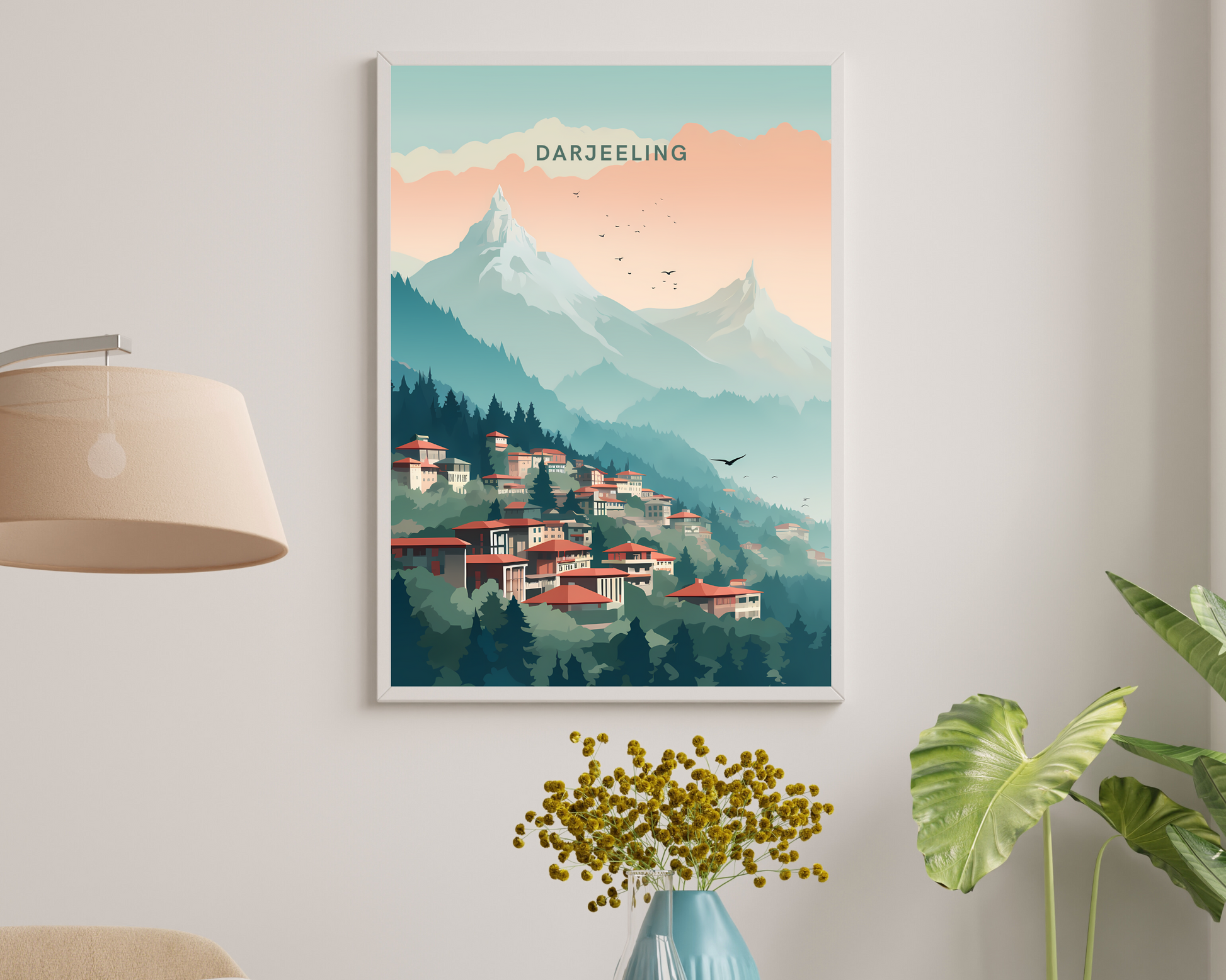 Darjeeling India Himalayas Travel Poster Print - Pitchers Design