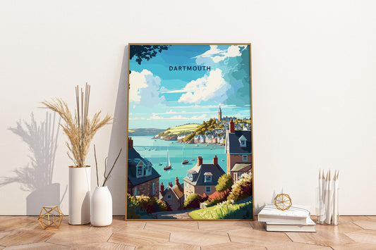 Dartmouth England UK Travel Print Poster - Pitchers Design