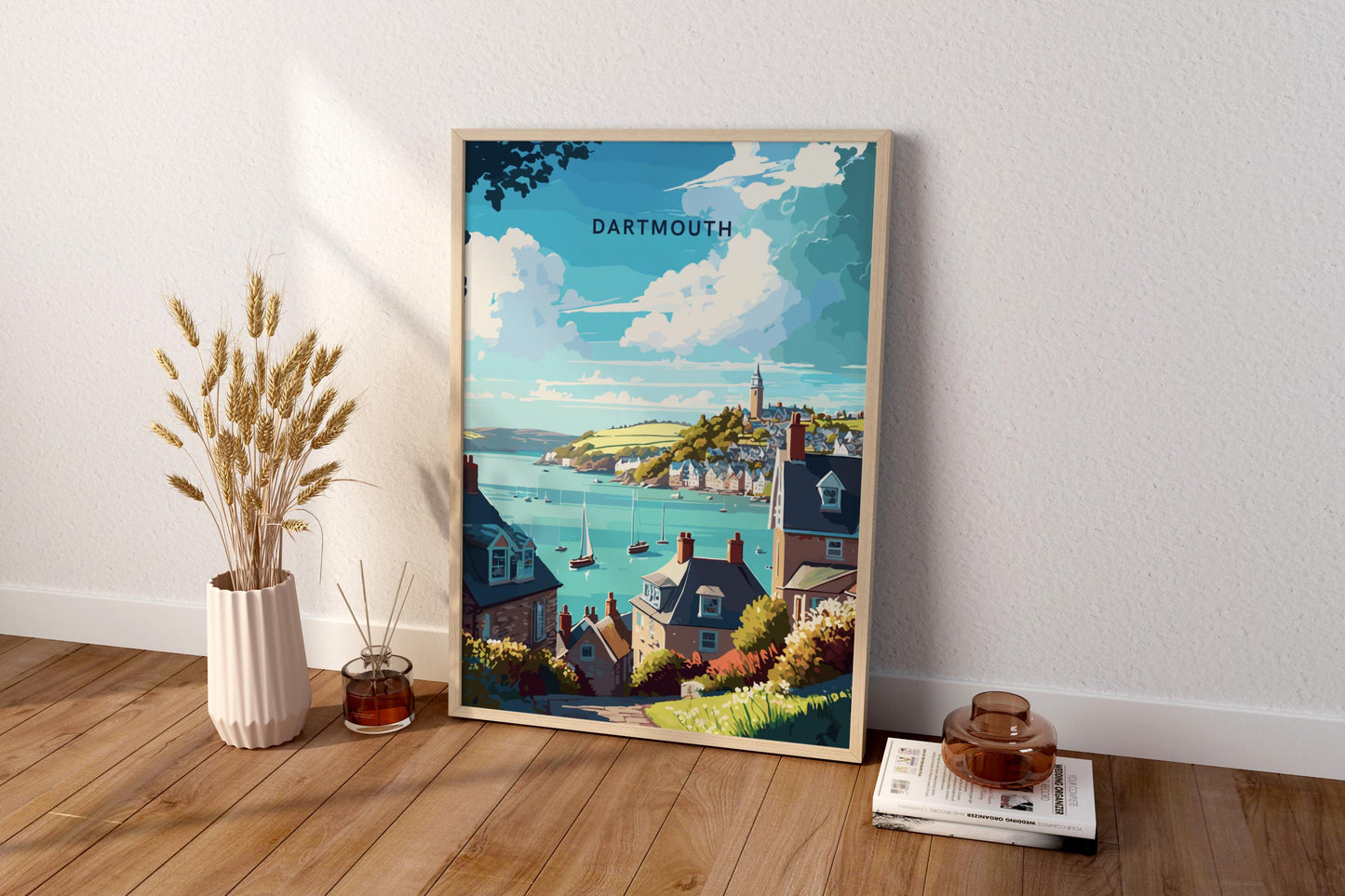 Dartmouth England UK Travel Print Poster - Pitchers Design