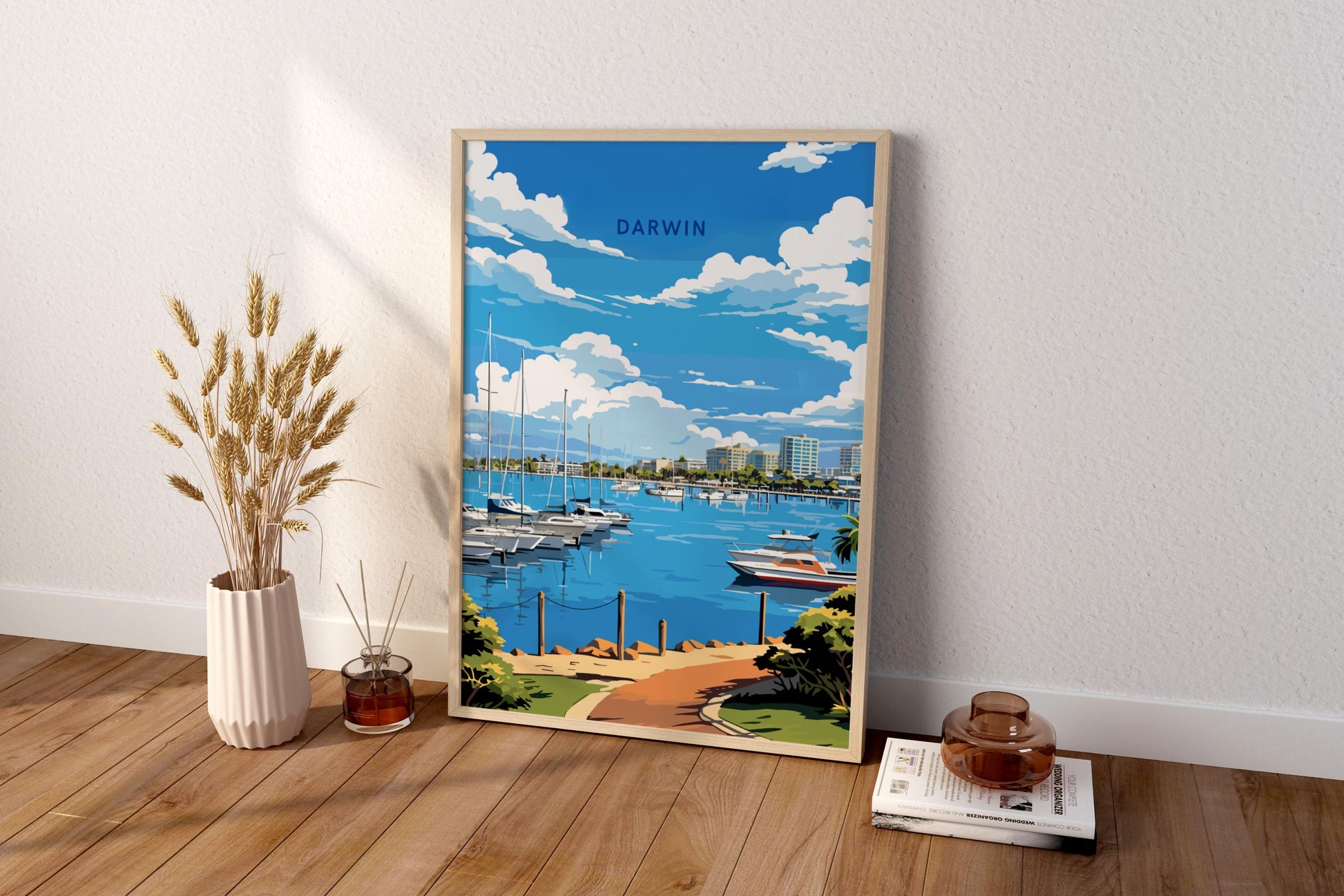 Darwin Australia Travel Print Poster - Pitchers Design