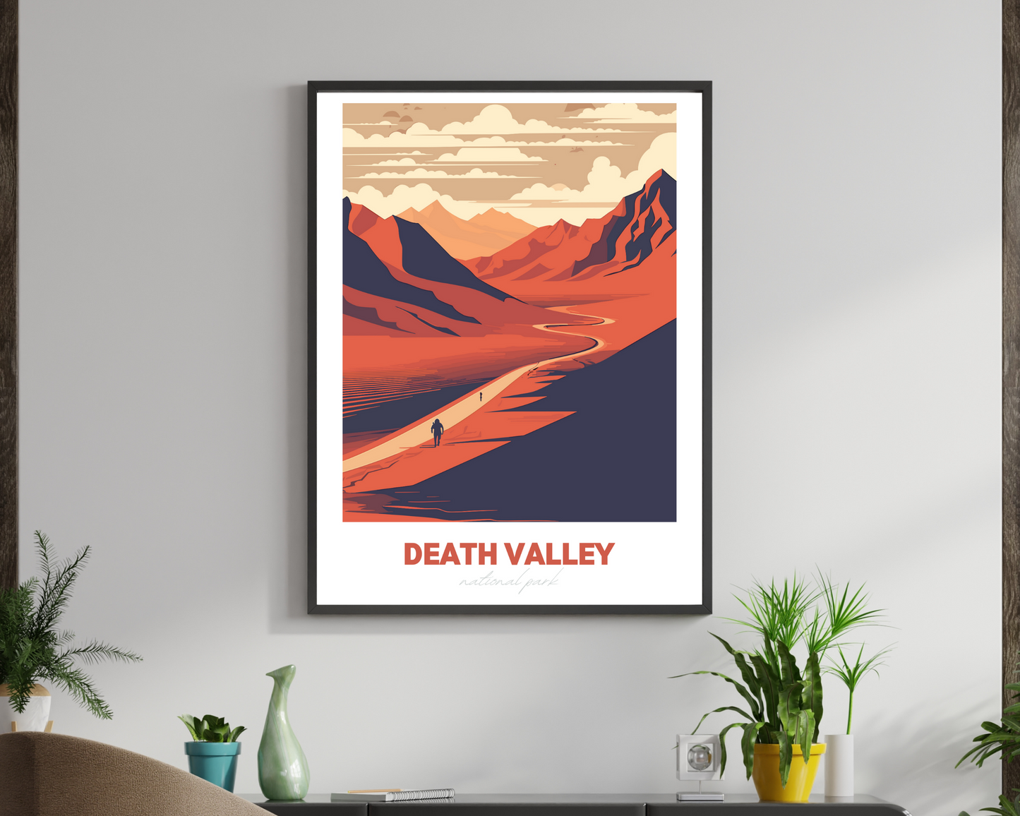 Death Valley National Park Travel Poster Print - Pitchers Design