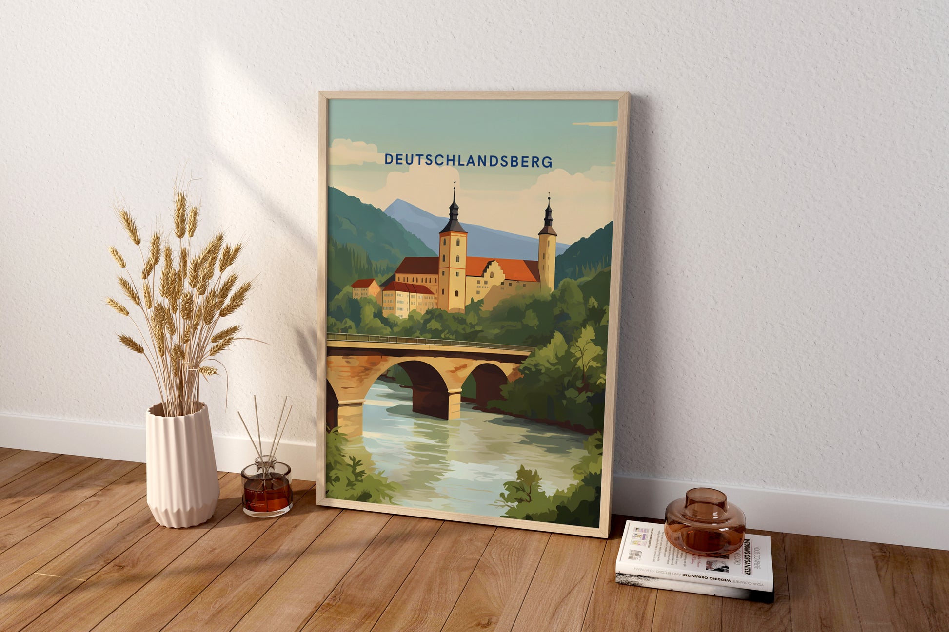 Deutschlandsberg Austria Travel Print Poster - Pitchers Design