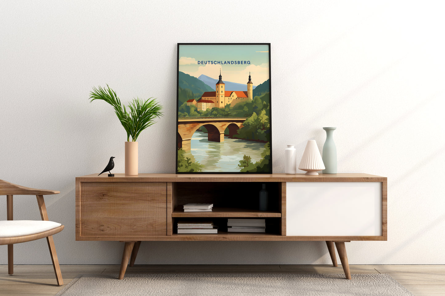 Deutschlandsberg Austria Travel Print Poster - Pitchers Design