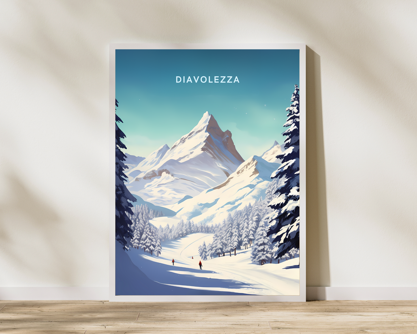 Diavolezza Switzerland Travel Poster Print - Pitchers Design