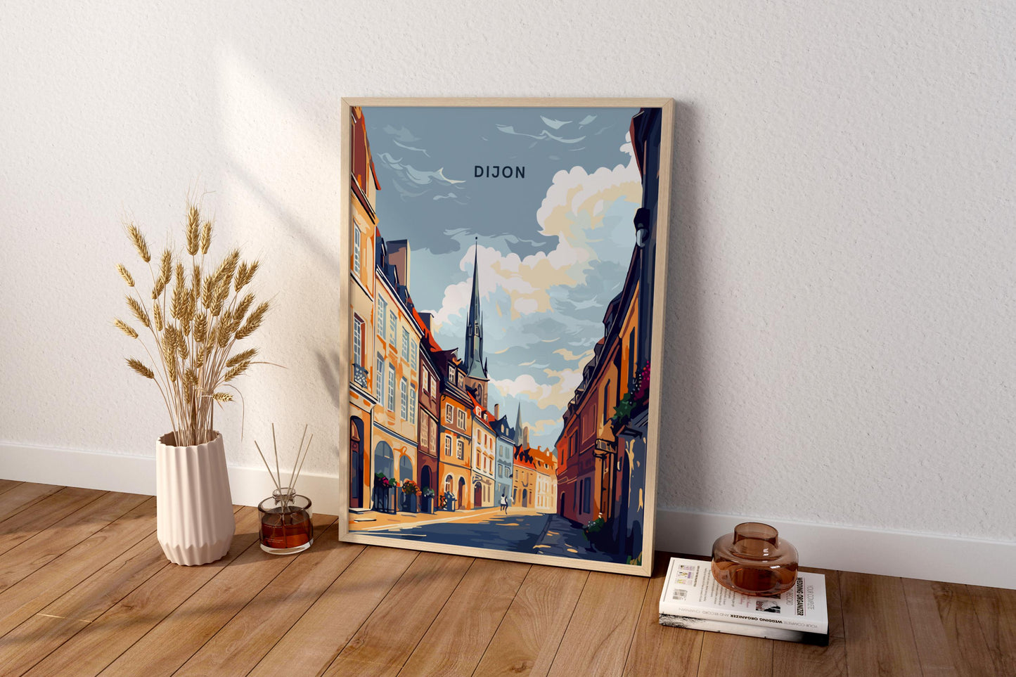 Dijon France Travel Print Poster - Pitchers Design