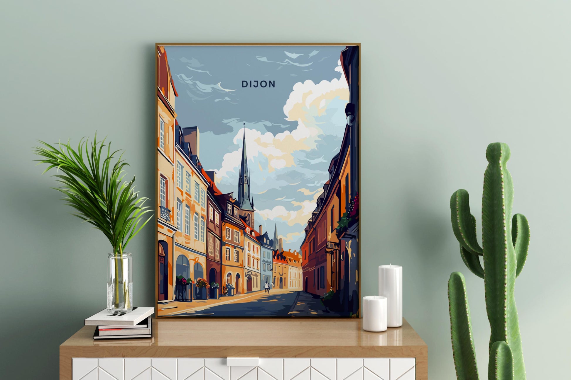 Dijon France Travel Print Poster - Pitchers Design