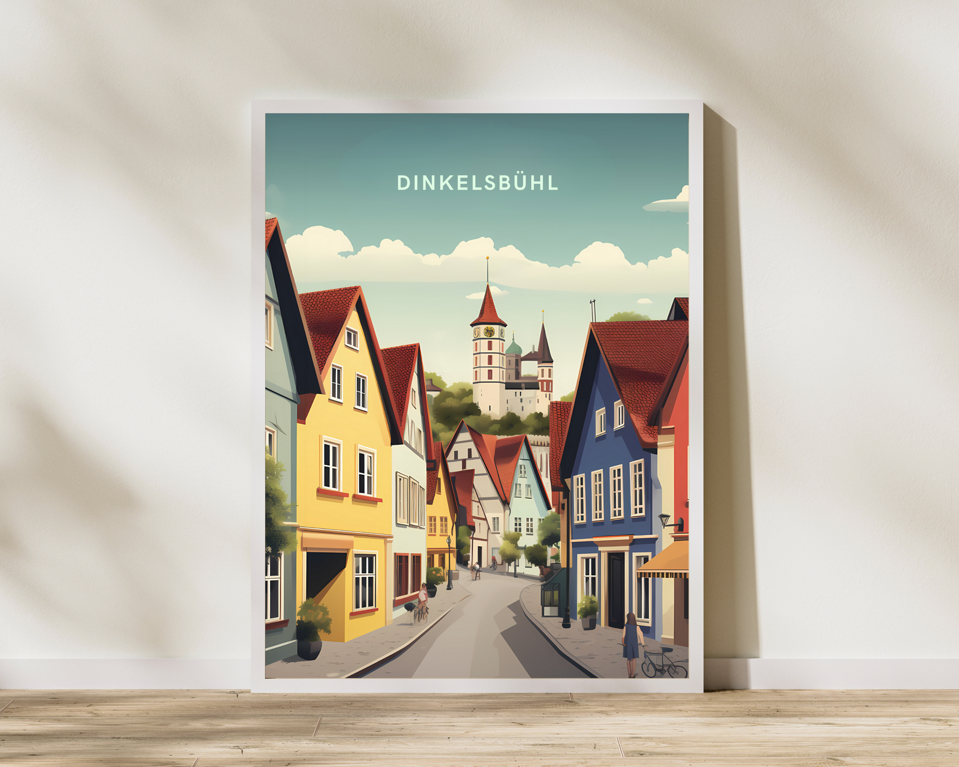 Dinkelsbühl Germany Travel Poster Print - Pitchers Design