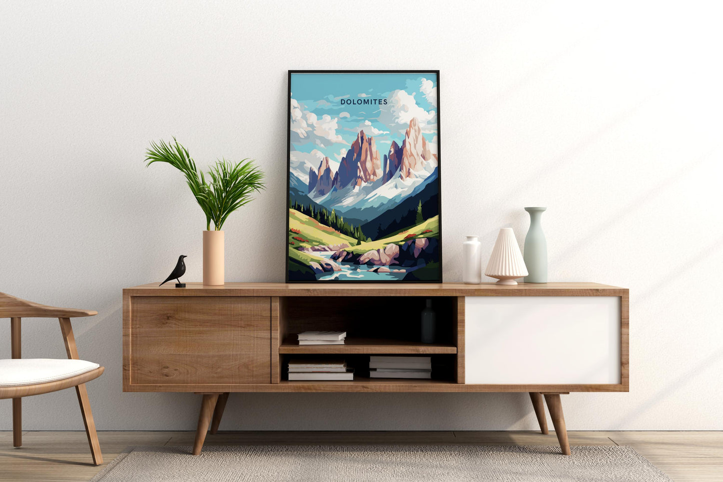 Dolomites Italy Travel Print Poster - Pitchers Design