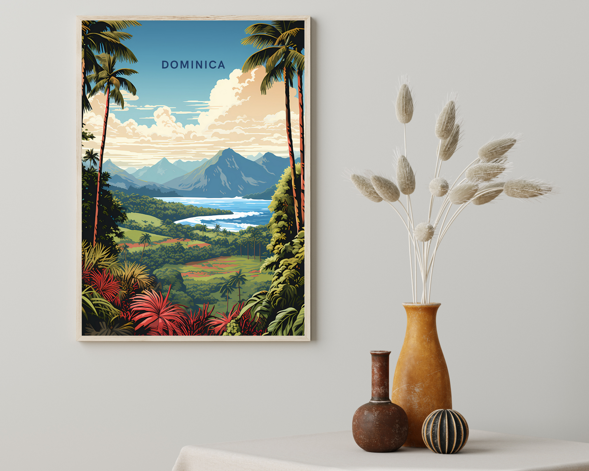 Dominica Travel Poster Print - Pitchers Design