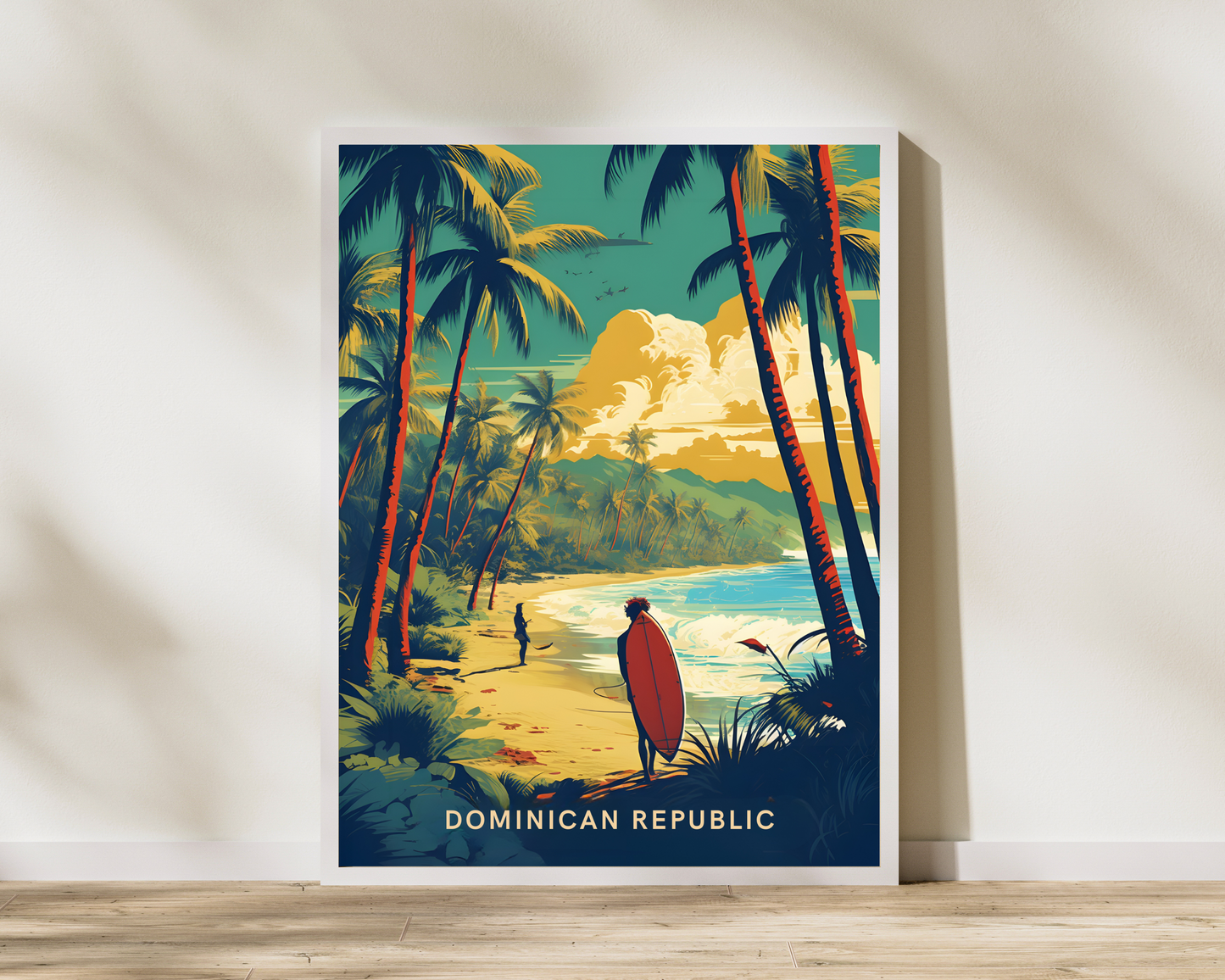 Dominican Republic Travel Poster Print - Pitchers Design