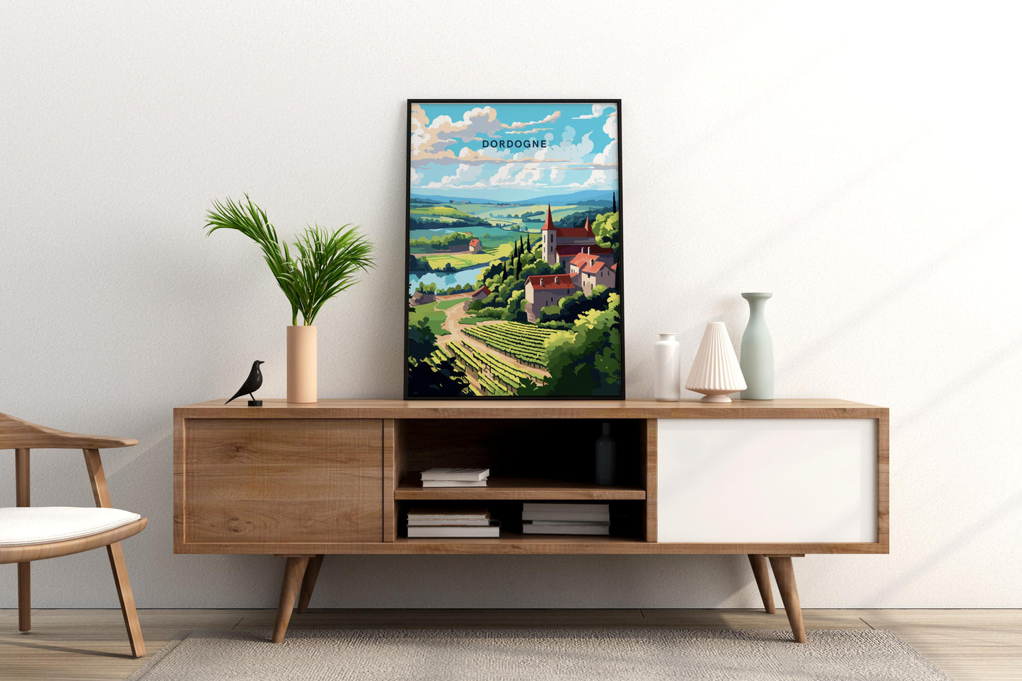 Dordogne France Travel Print Poster - Pitchers Design