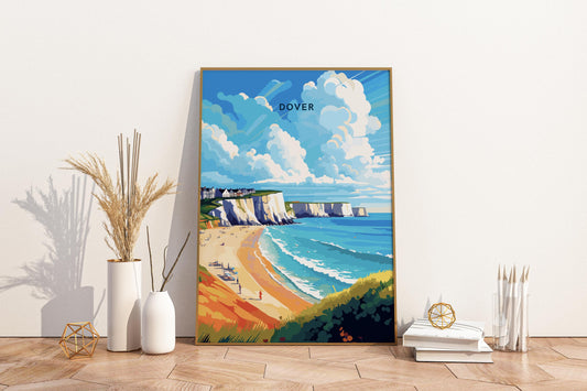 Dover England UK Travel Print Poster - Pitchers Design