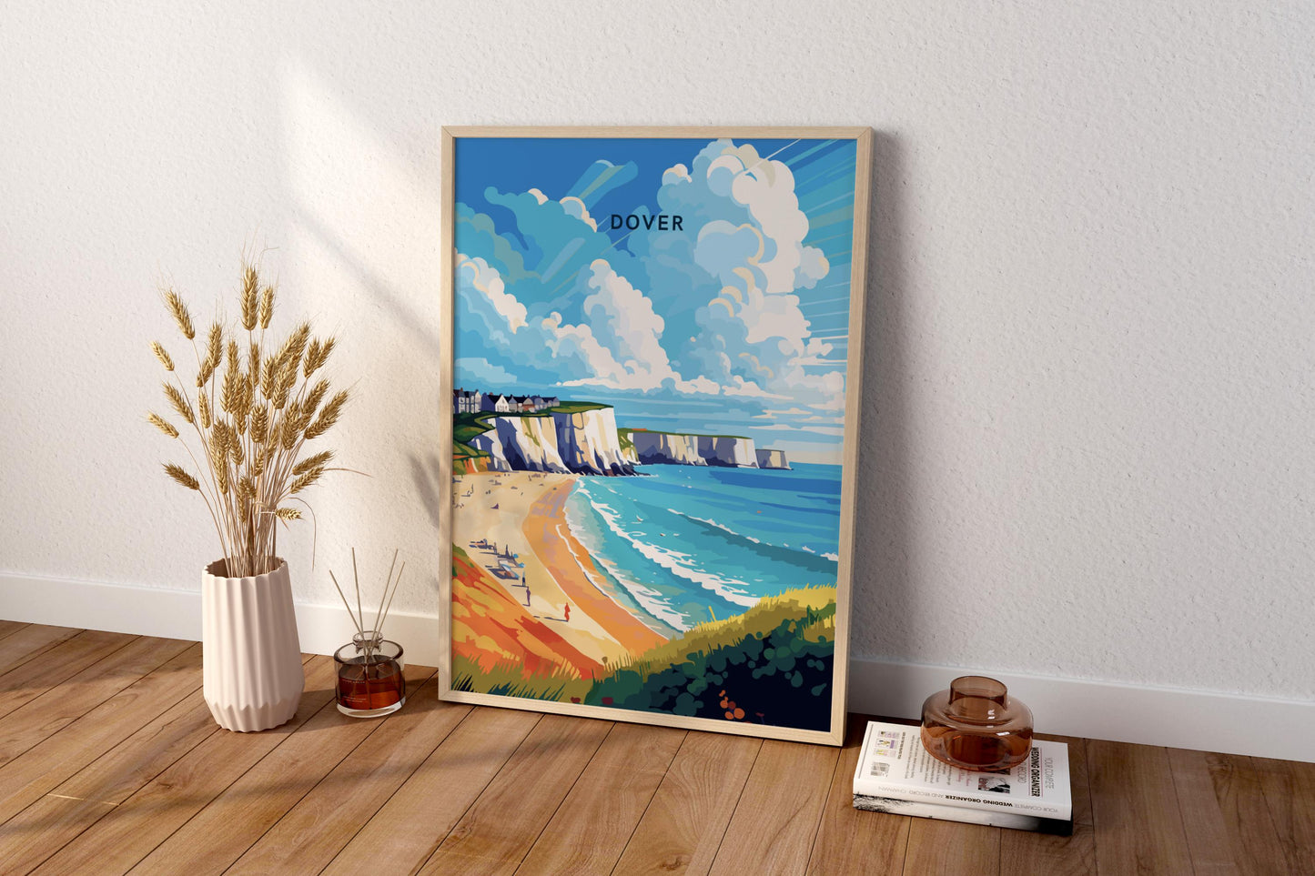 Dover England UK Travel Print Poster - Pitchers Design